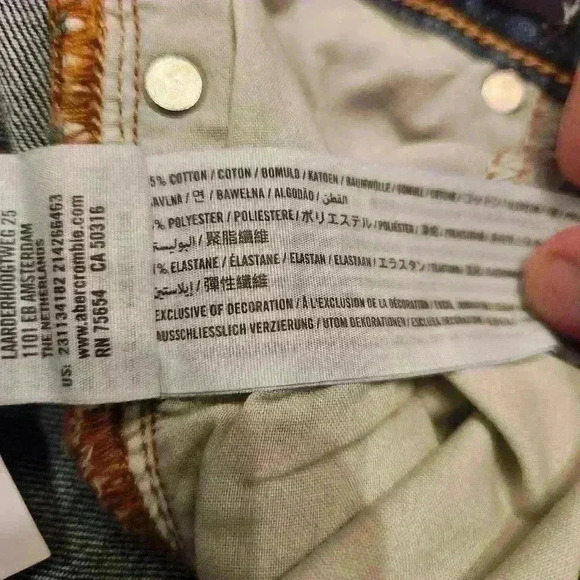 Abercrombie Kids Skinny Stretch Jeans Size 7/8 $50 - Picture 9 of 12